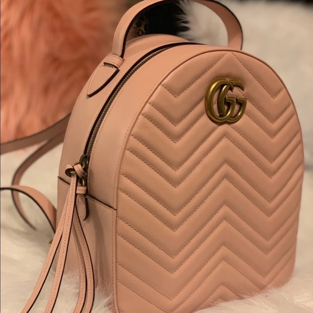 Gucci Marmont backpack pink marmount